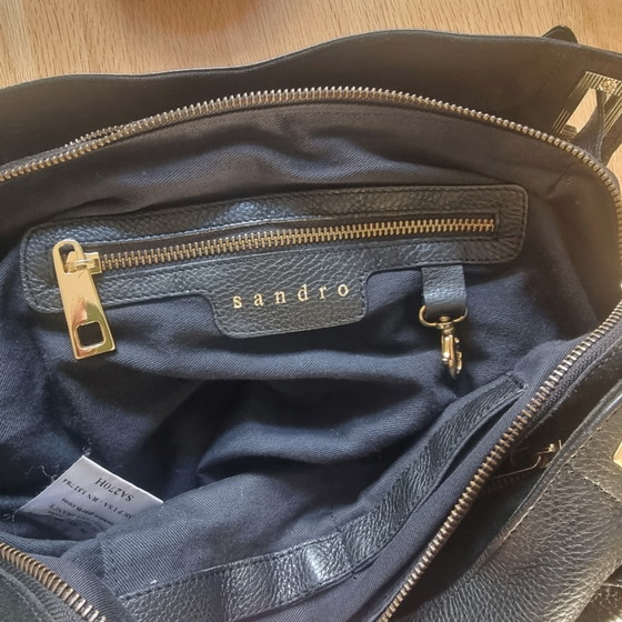 Handtas van Sandro – Schoudertassen, Cotton, Leather (photo 3 of 8)