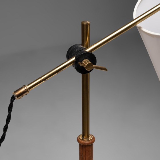 Lampada da tavolo in ottone e legno di Falkenbergs Belysning, Svezia, anni '60 – Lampade da tavolo, Brass (photo 6 of 11)