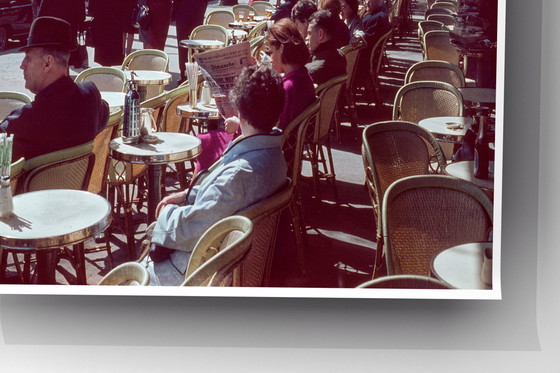 Image 1 of 1x op het terras in Parijs, 1960 | square fine art | Willem van der Poll