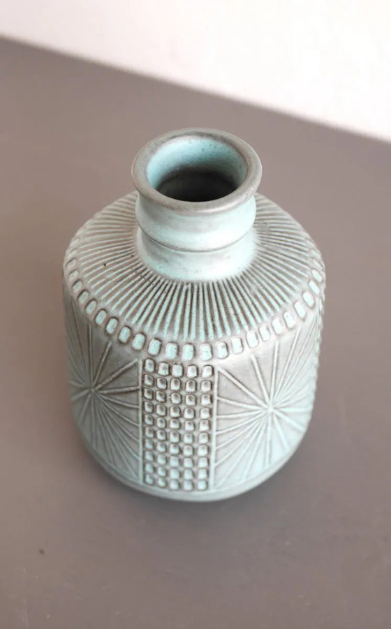 Image 1 of Mid-century Scandinavian modern art design pottery vase by Mari Simmulson for Upsala Ekeby, Sweden, 1970s