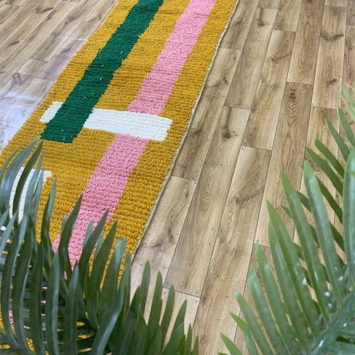 Tapis marocain artesanal en laine 250cmx100cm