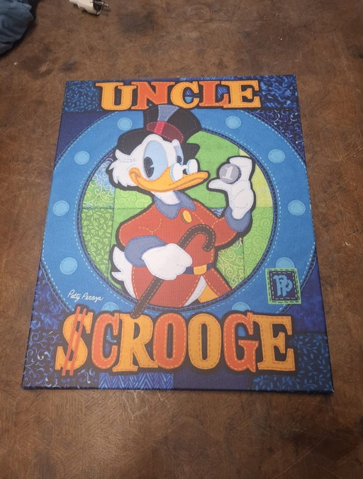 Patty Pereza - Uncle Scrooge - edizione limitata - 6/50 - Giclée - tela tesa - 50x40