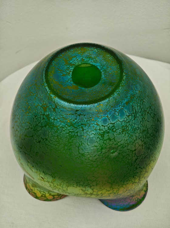 Johann Loetz Witwe - Vaso Art Déco Iridiscente – Vasi, Glass (photo 5 of 8)