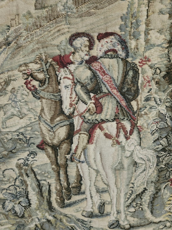 Belgische mittelalterliche Gobelin Jacquard flämische Wandteppich „Jagden des Kaisers Maximilian“ oder (photo 6 of 15)