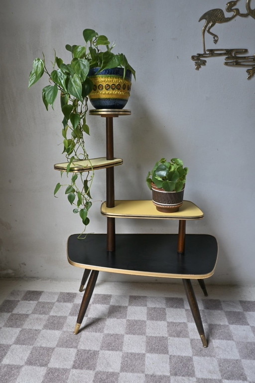 Belle étagère/ table à plantes Mid Century