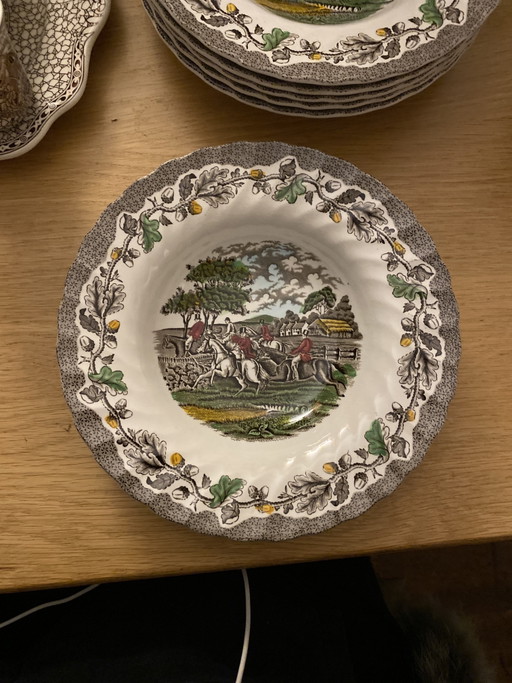 Myotts Countrylife de los años 60, Staffordshire, pintado a mano