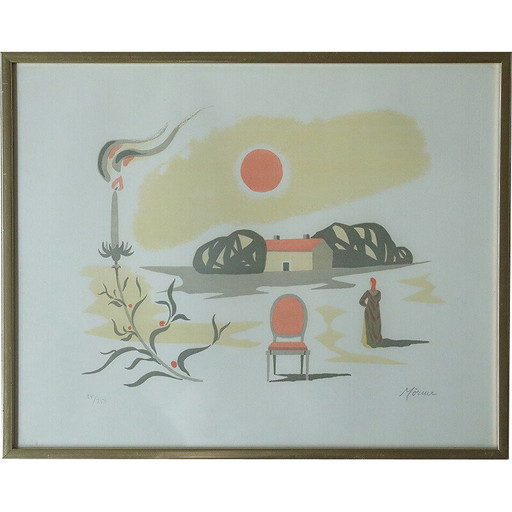 Litografia vintage di Stellan Mörner, 1960