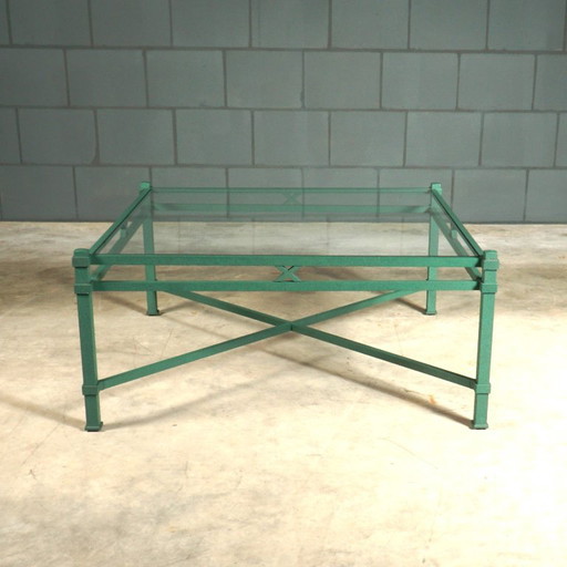 Designer Coffee Table “Etrusque” – Pierre Vandel – 70s/80s – salontafels, Glass, Vintage