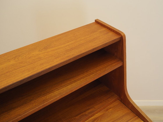 Scrittoio danese in teak anni '60 con superficie estraibile – Cassettiere, Legno (photo 10 of 15)