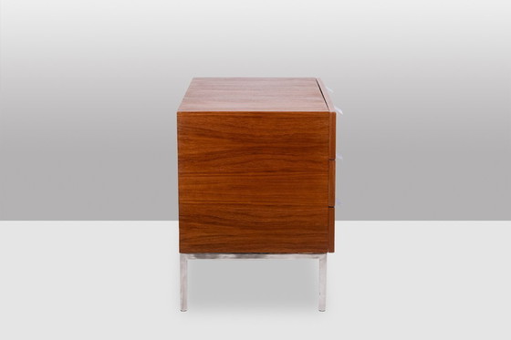 Image 1 of André Monpoix. 3-drawer teak chest of drawers. 1960s.