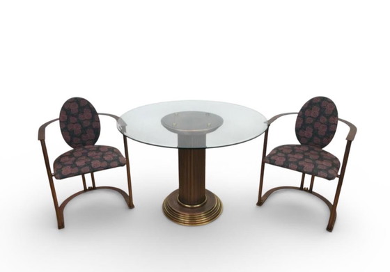 Image 1 of Set da pranzo vintage BELGO CHROM, tavolo e 2 sedie