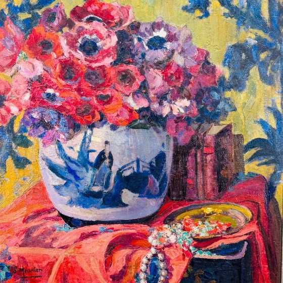 Image 1 of Simone Marie Meunier (Parigi 1890-1969) Olio su tela.