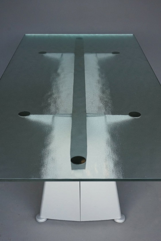 Image 1 of Table de Salle à Manger Trapèze Jean Prouvé pour Tecta, 1980s