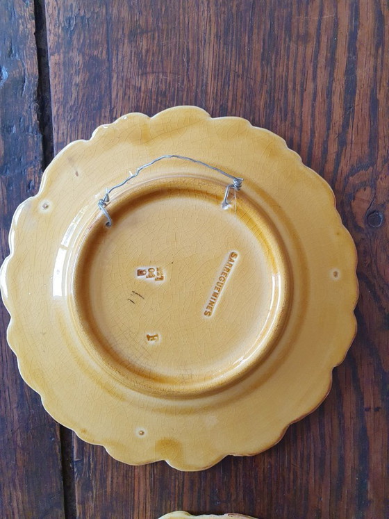 Image 1 of Otto piatti da dessert Sarreguemines da appendere.
