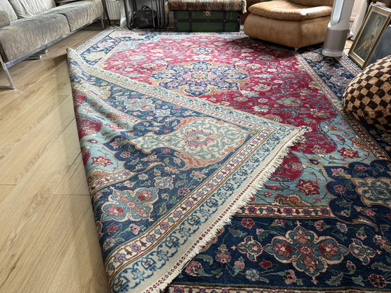 Image 1 of Tappeto unico Tabriz persiano - Rosso con accenti blu-verdi - circa 400 × 300 cm