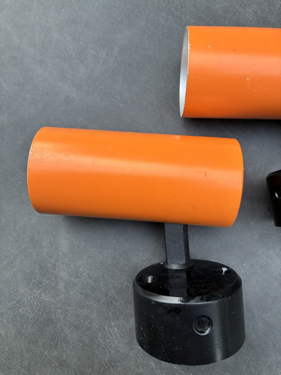Space Age Wall Spots / Ceiling Lights Orange – Targetti – Retro 70s – Wall lights, Metal, Plastic (photo 3 of 9)