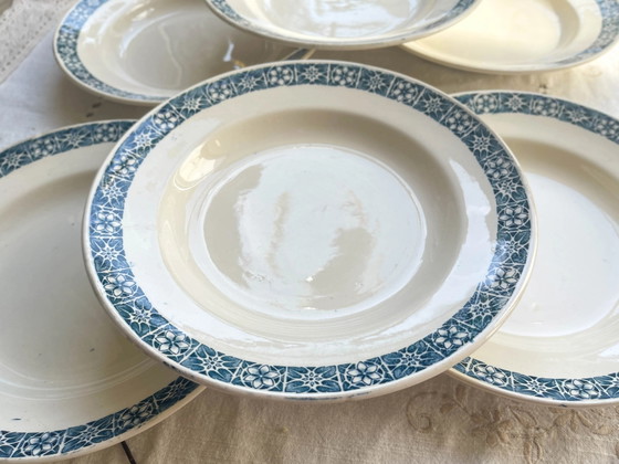 6 Piatti Fondi Longchamp 'René' in Ironstone Blu – Stoviglie (photo 3 of 16)