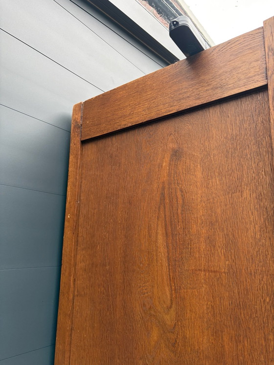 Art Deco wooden wardrobe 1930s – Glass, Metal (photo 14 of 15)