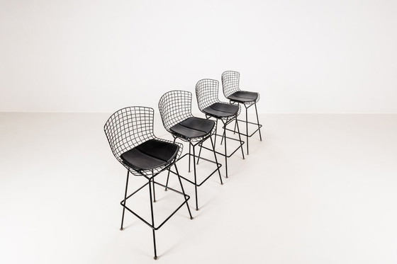 Image 1 of Set di 4 sgabelli da bar di Harry Bertoia per Knoll, 1980