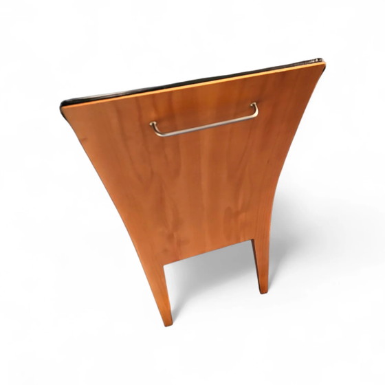 PARAMOUNT CHAIR BY PHILIPPE STARCK / black leather for Driade / 1989 – Adjustable recliner chair (photo 9 of 15)
