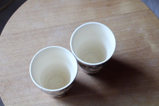 2 antike Milchbecher / Becher Société Céramique 'Beatrix' 1938 – Geschirr, Ceramic (photo 3 of 5)