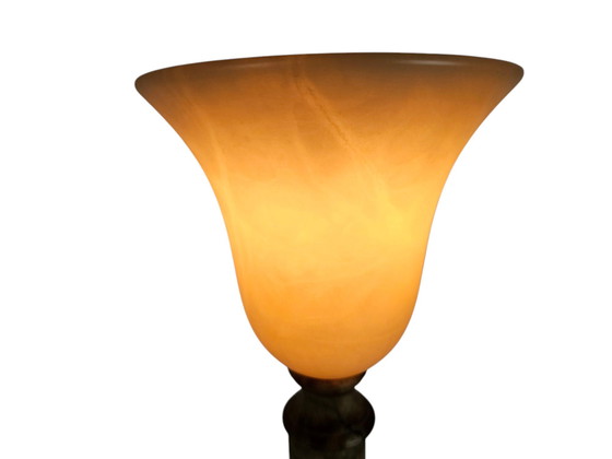 Image 1 of Massive/Pegasam - Chalice Lamp - Alabaster - Spain - 3rd Quarter 20th Century