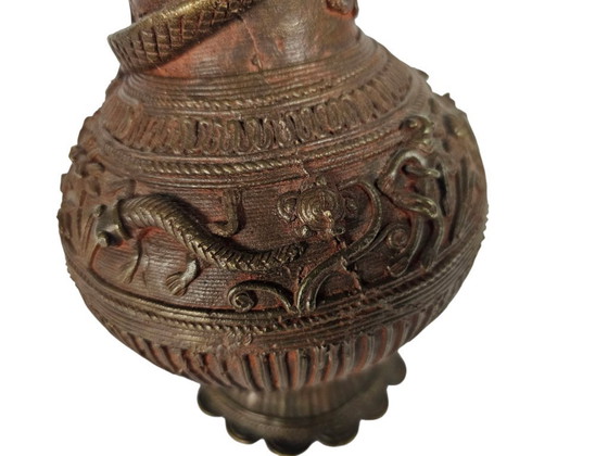 Image 1 of Tibet - bronze - 'Dragon' - Mythical figures - vase - 20th century