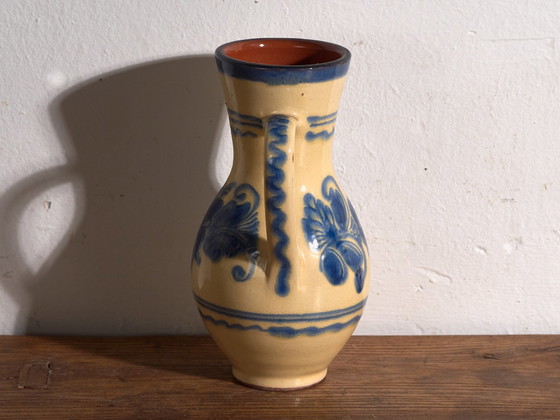 Brocca vintage in ceramica smaltata, Europa Centrale, circa 1930, Stoviglie (foto 5 di 11)