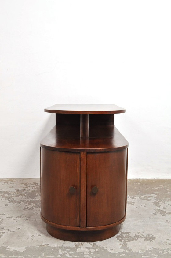 Art Deco Divider Walnut, 1930s – Sideboard, Glass, Wood (photo 5 of 14)