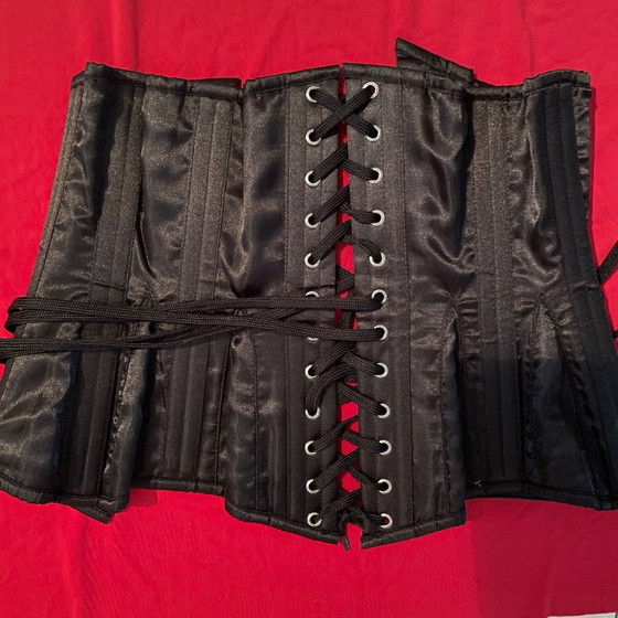 Nuovo senza etichette Sexy What Katie Did Black Morticia Underbust Corset L4086 Waist Trainer Professional (photo 9 of 9)