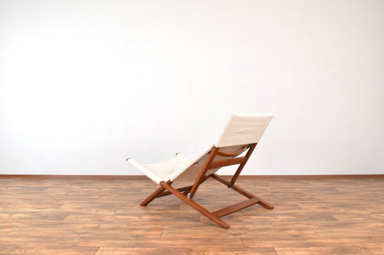 Image 1 of Fauteuil/méridienne danoise de style Mid-Century par Lauge Vestergaard pour Cado, années 1960.
