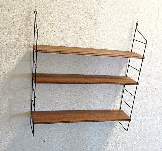Image 1 of Perchero de pared de los años 50 con tres estantes
