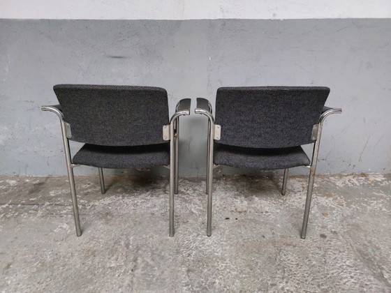 Image 1 of 2 x vintage gray armchairs