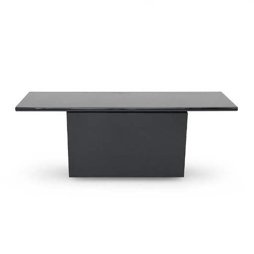 Credenza “Sheraton” laccata nera di Giotto Stoppino per Acerbis, anni ’70