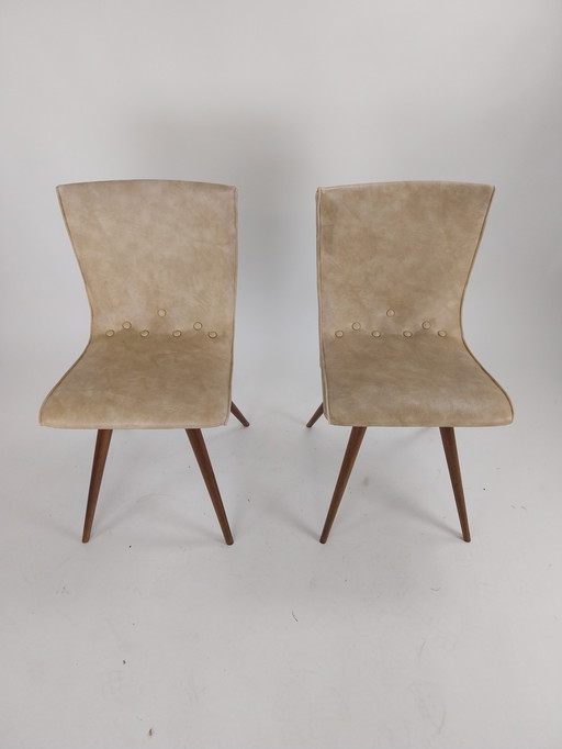 2 x van Os Culemborg dining chairs 1960's