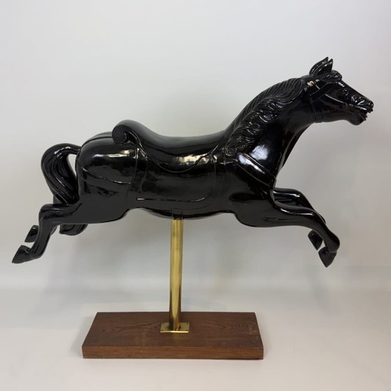 Cheval de carrousel – Sculptures, Bois, Laiton (photo 8 of 18)