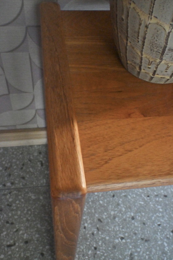 Image 1 of Table d'appoint vintage en chêne massif, design danois