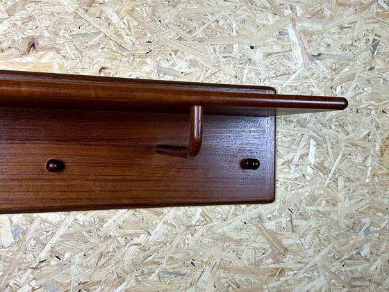 Image 1 of 60er 70er Jahre Garderobe Wandgarderobe Teak von Vildbjerg Møbelfabrik Denmark