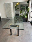 Belgochrom Antigone Dining Table – Black Brushed Chrome – 240 cm