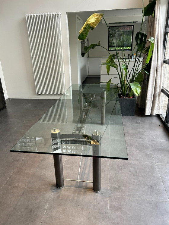 Tavolo da pranzo Belgochrom Antigone – Nero Cromo Spazzolato – 240 cm – Tavoli da pranzo, Metal (photo 2 of 10)