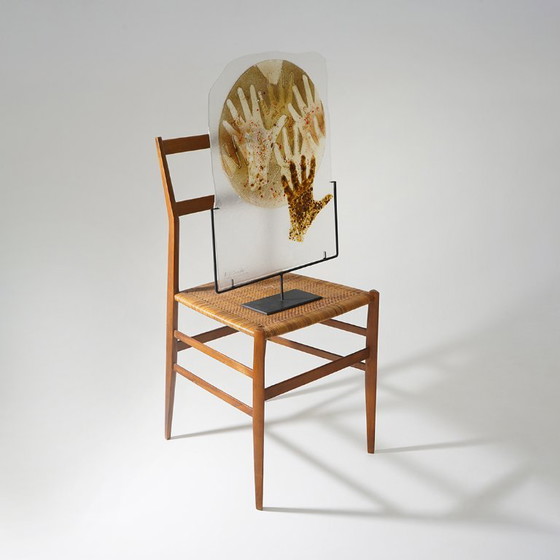 Image 1 of Renata Minuto, opera in vetrofusione per Studio Casarini Savona, anni '90