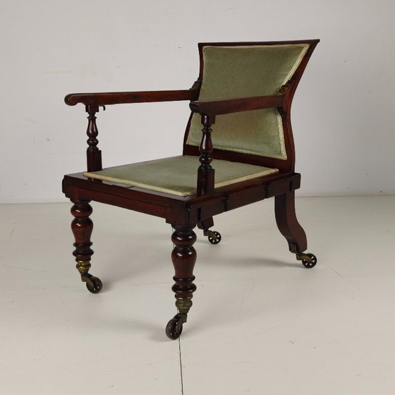 Rare Victorian Adjustable Armchair By J. Alderman, London – Wood (photo 9 of 15)