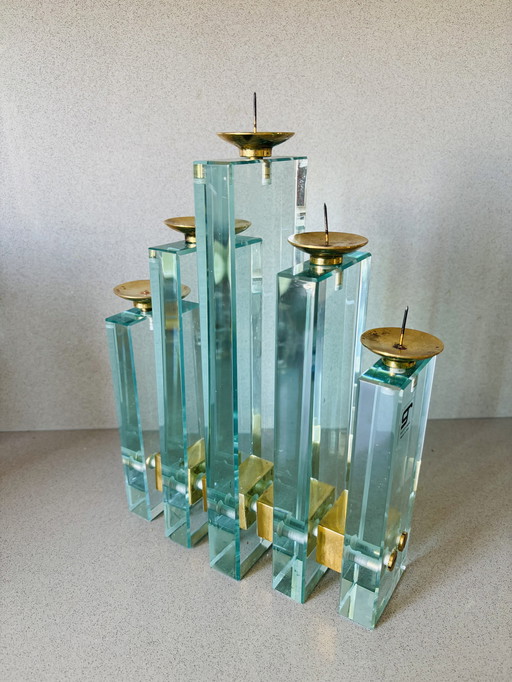 Ontwerp kandelaar Galotti & Radice kristalglas