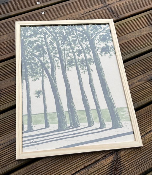 Tusche auf Naturpapier. Format 40x30cm.