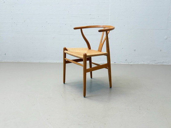 Image 1 of Set of 6 Wishbone Chairs CH24 by Hans J. Wegner for Carl Hansen & Søn, Denmark, 1990s