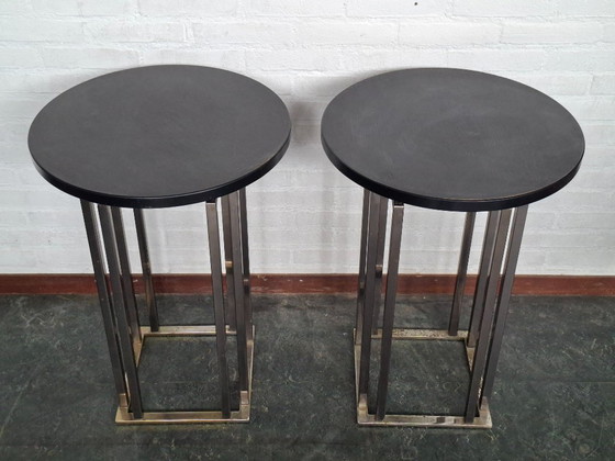 Image 1 of 2x regency style bijzet-/ plantentafel