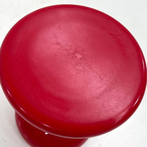 Image 1 of Red Americano Space Age Stool from Biemme Bologna, 1970s