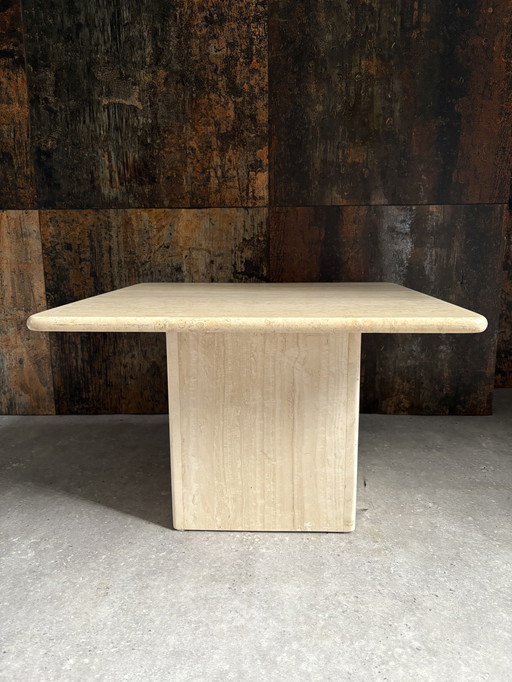 Vintage travertine coffee table