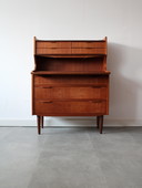 Vintage Danish teak secretary desk