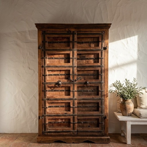 Antieke Indiase kast – opbergkast, Wood